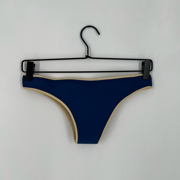 Abysse Jenna Neoprene Ocean Bikini Bottoms In Blue - Picture 5 of 5